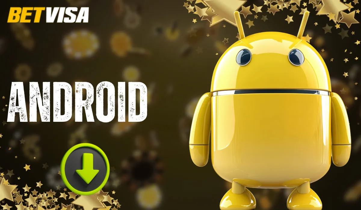In the app, you can download and install the Betvisa APK file for Android