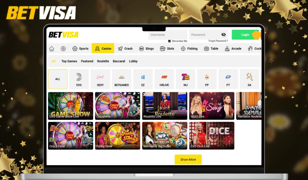 Platform Overview Betvisa Bangladesh