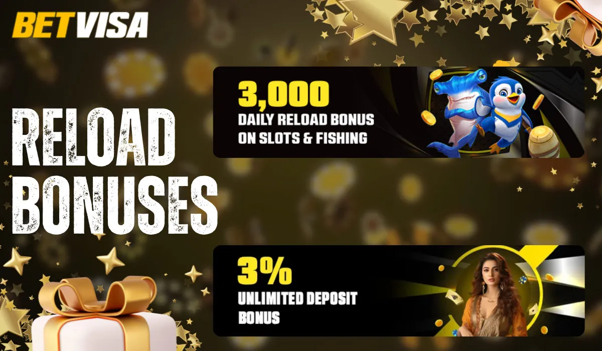 The Betvisa platform offers bonuses for replenishing your account