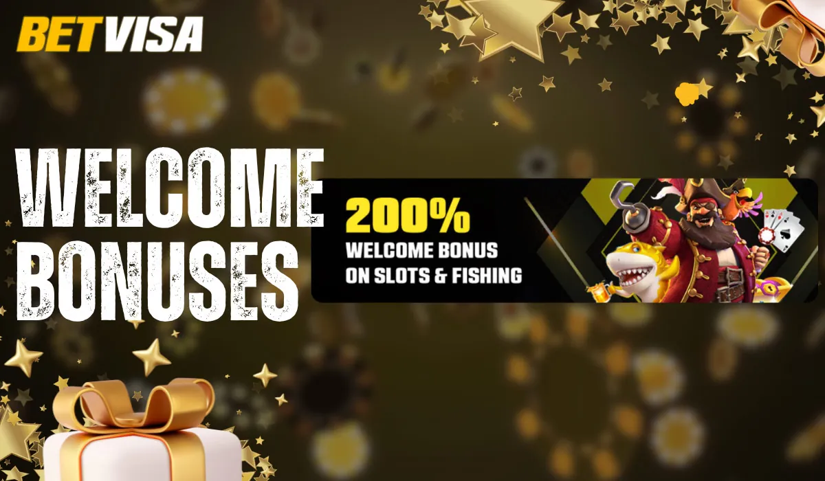 The Betvisa app offers welcome bonuses