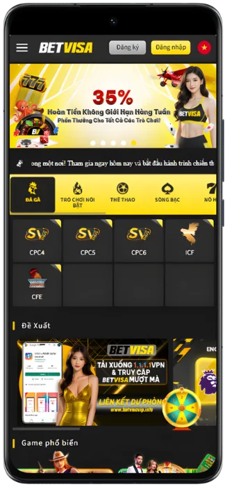 Betvisa Ảnh chụp màn hình trang web