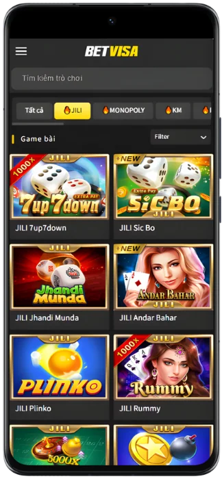 Betvisa Casino Ảnh chụp màn hình trò